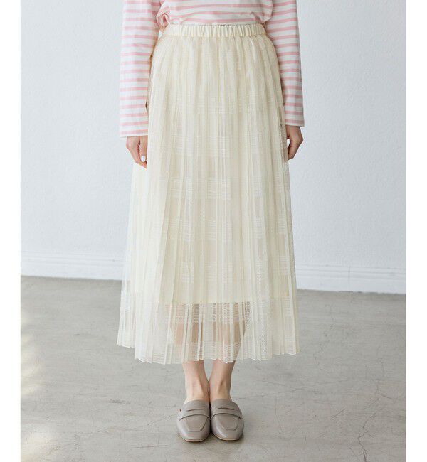 Rope&rsquo;Picnic「レースプリーツロングスカート」|スカート|