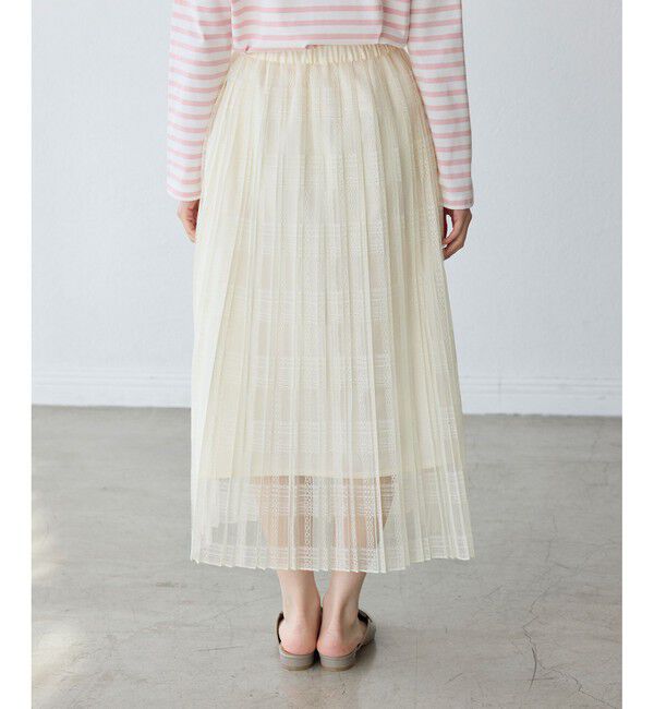 Rope&rsquo;Picnic「レースプリーツロングスカート」|スカート|