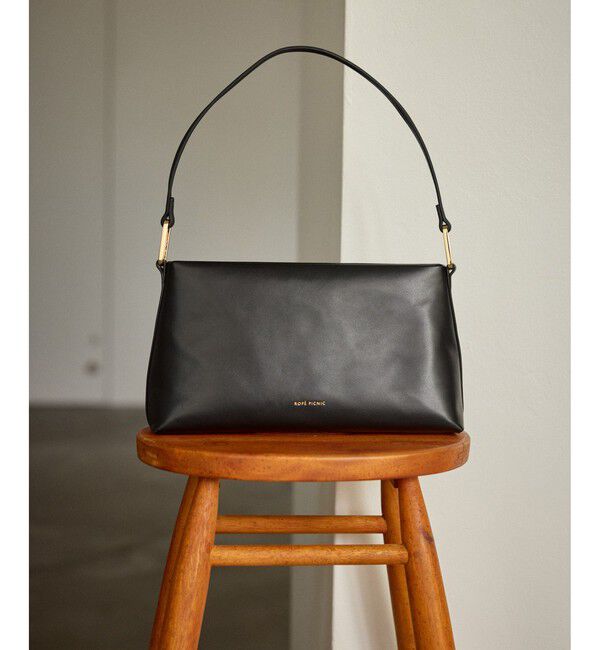 ROPE PICNIC PASSAGE「フラットワンショルダーバッグ」|ショルダー・メッセンジャー|ブラック(01)