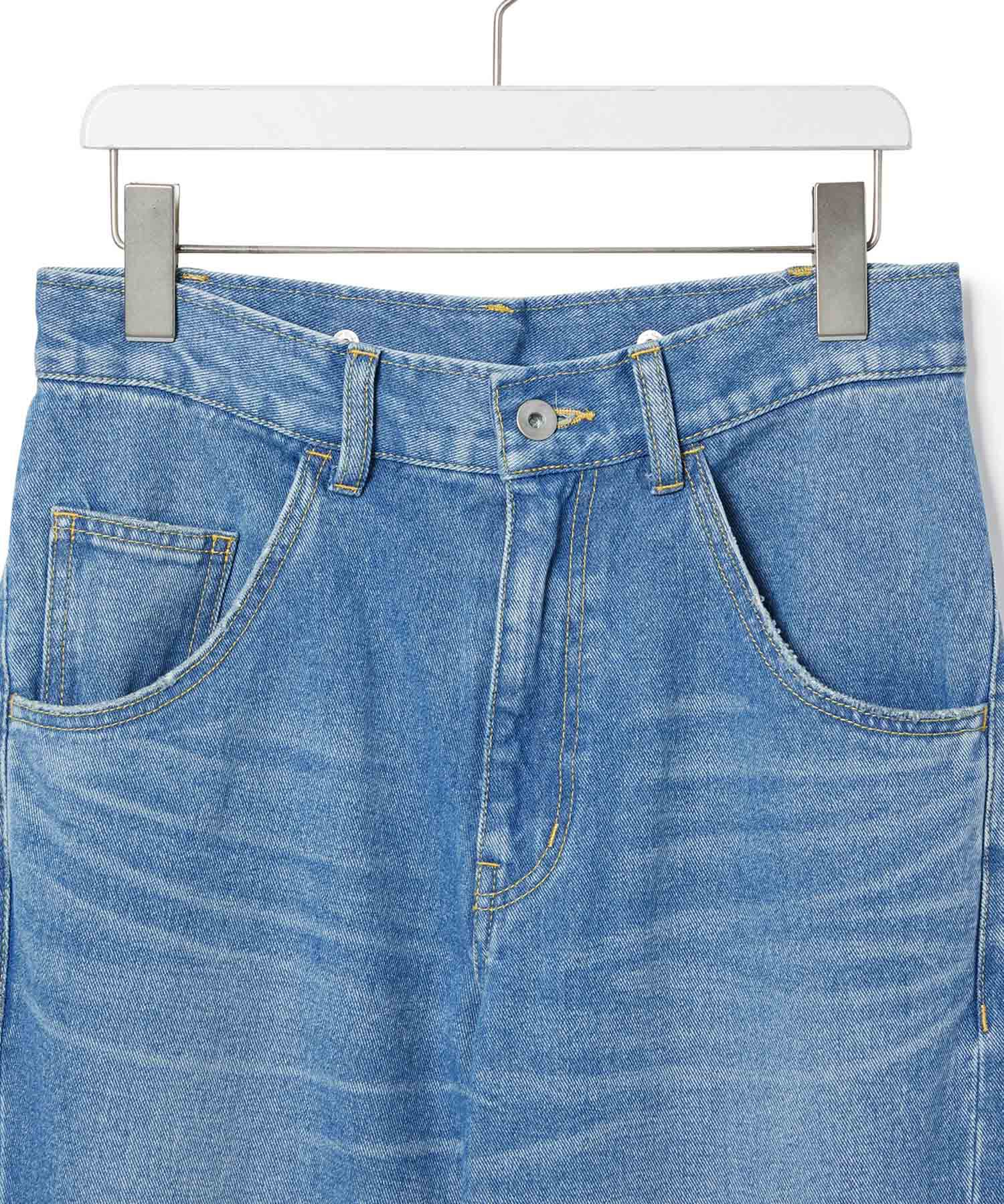 ADAM ET ROPE'「【サステナブル】ルーズフィットアジャストデニム」|デニム|