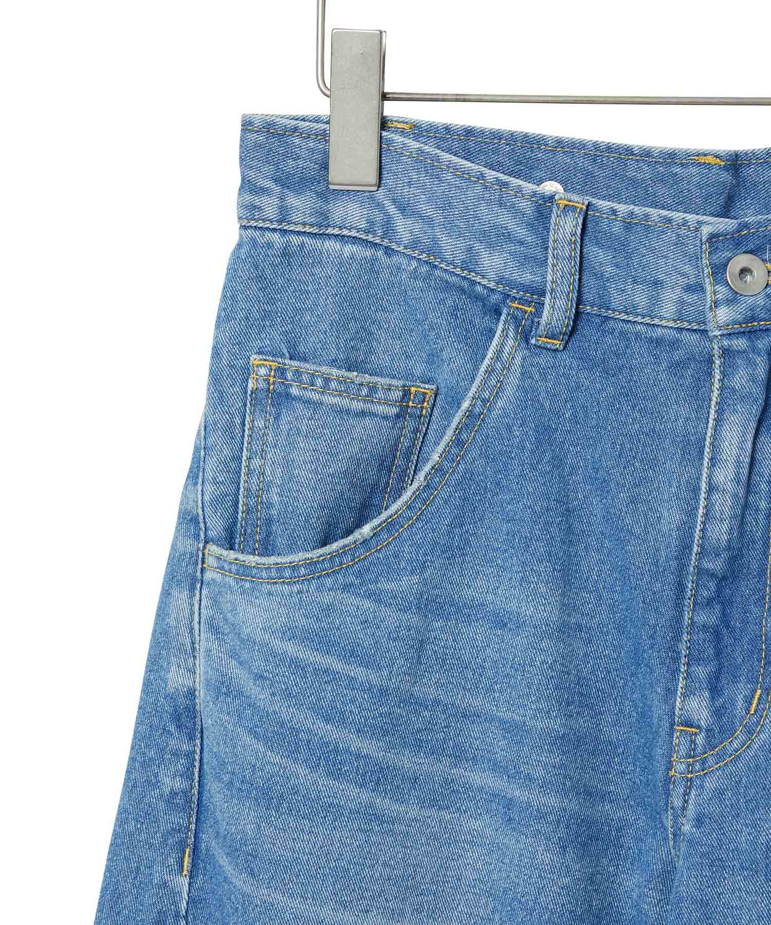 ADAM ET ROPE'「【サステナブル】ルーズフィットアジャストデニム」|デニム|