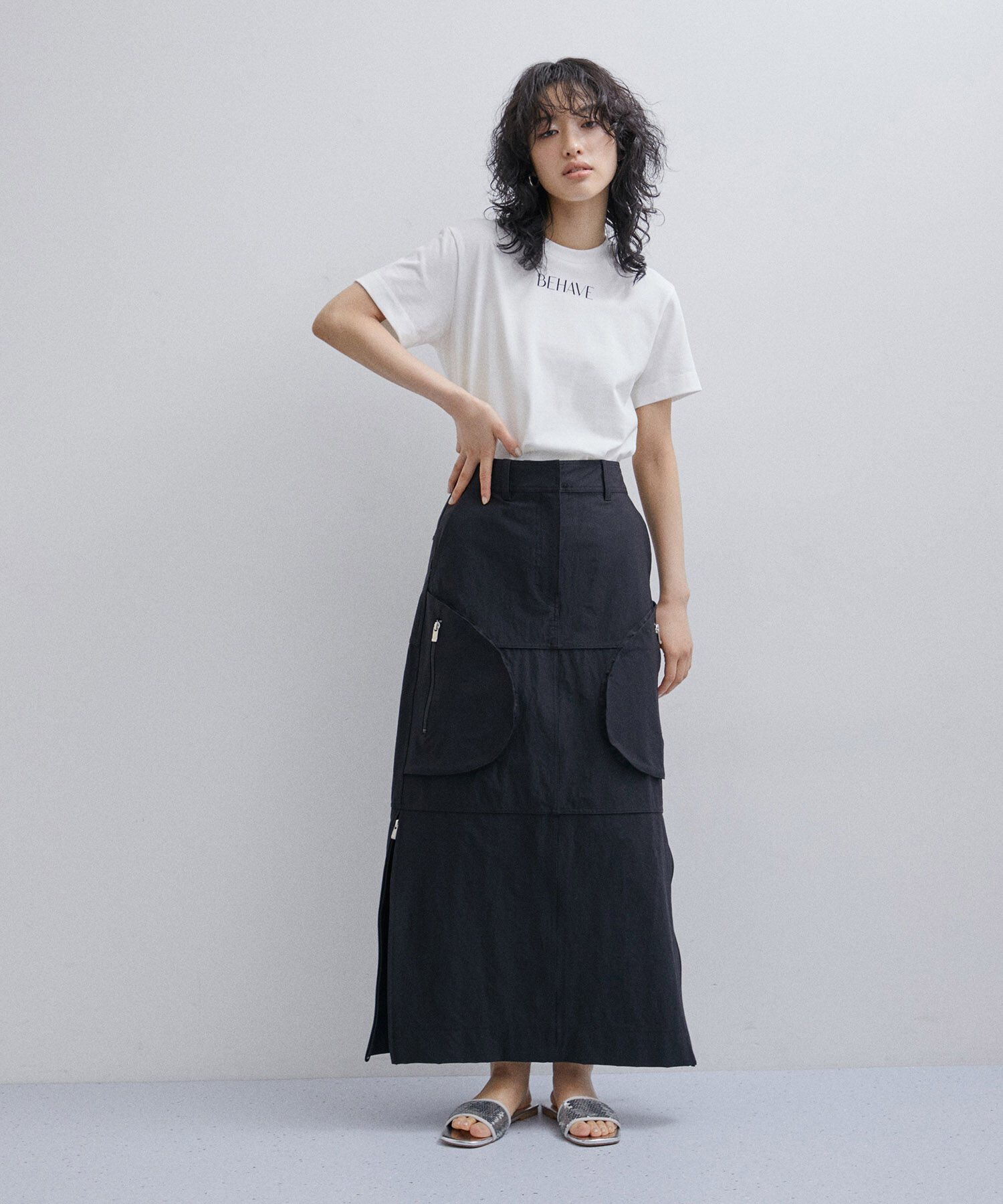 ADAM ET ROPE'「プリントコンパクトTEE」|Tシャツ・カットソー|