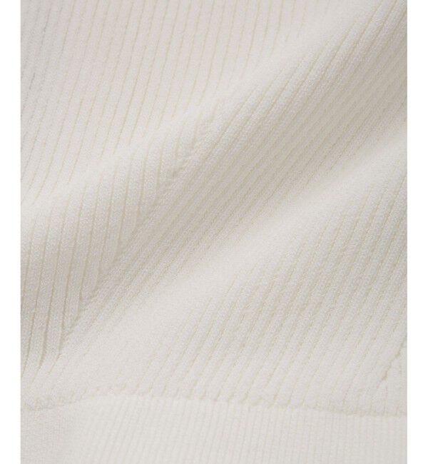 ADAM ET ROPE'「ペプラムコンビハーフスリーブニット」|ニット・セーター|