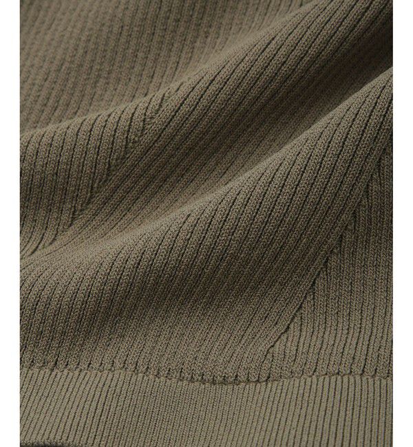 ADAM ET ROPE'「ペプラムコンビハーフスリーブニット」|ニット・セーター|