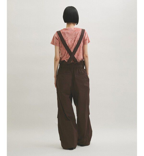 ADAM ET ROPE'「サスペンダーナイロンパンツ」|チノ|