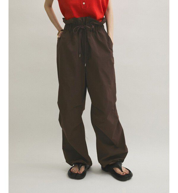 ADAM ET ROPE'「サスペンダーナイロンパンツ」|チノ|