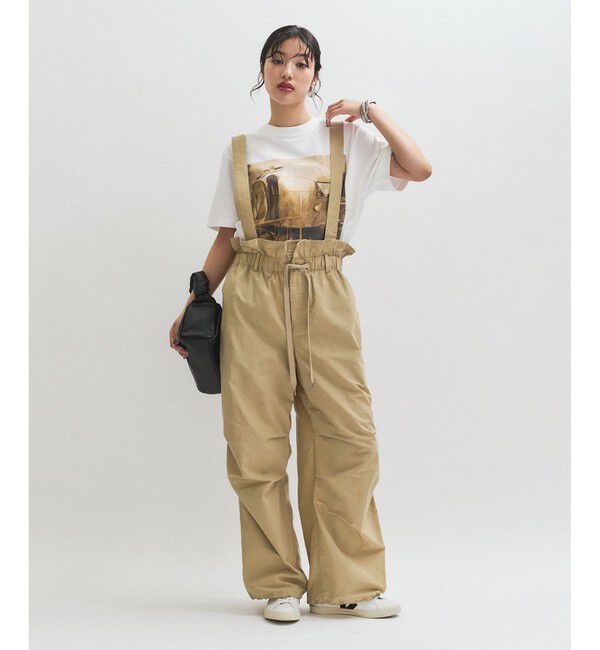 ADAM ET ROPE'「サスペンダーナイロンパンツ」|チノ|