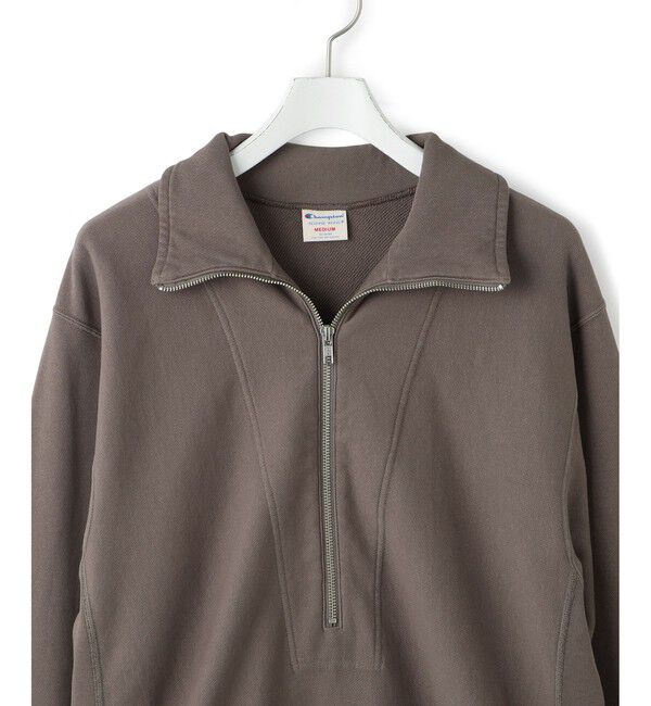 ADAM ET ROPE'「【Champion for ADAM ET ROPE'】別注 SWEAT HALF ZIP」|スウェット・ジャージ|