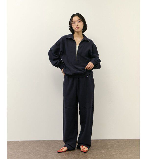 ADAM ET ROPE'「【Champion for ADAM ET ROPE'】別注 SWEAT HALF ZIP」|スウェット・ジャージ|