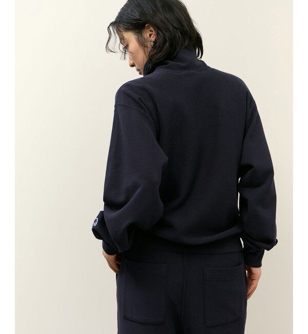 ADAM ET ROPE'「【Champion for ADAM ET ROPE'】別注 SWEAT HALF ZIP」|スウェット・ジャージ|