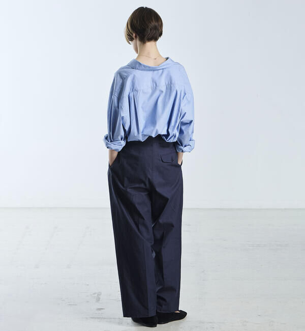  「SOPHIE TALKS ABOUT THE WEATHER | ストライプ オーバーサイズシャツ WOMEN」|シャツ・ブラウス|