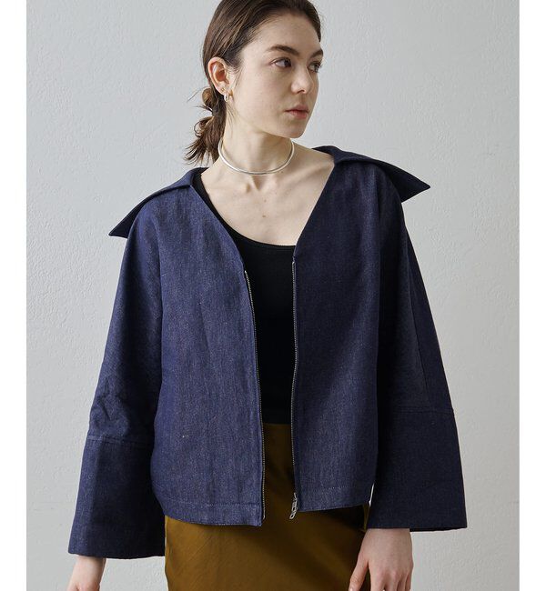 Drawing Numbers「【Drawing Numbers】コットンリネンデニムセーラージャケット」|その他|