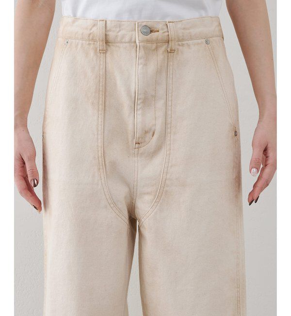  「サンフェードダブルニーパンツ」|デニム|