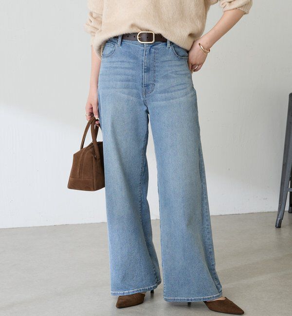  「【XLサイズ登場//累計販売1万超】リラックススーパーワイドデニム」|デニム|