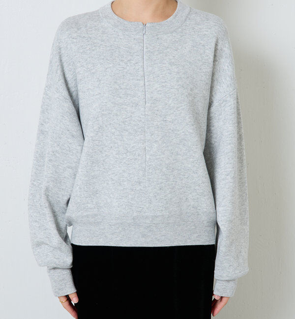 「ジップスウェットライクニット」|ニット・セーター|