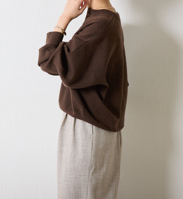  「ジップスウェットライクニット」|ニット・セーター|