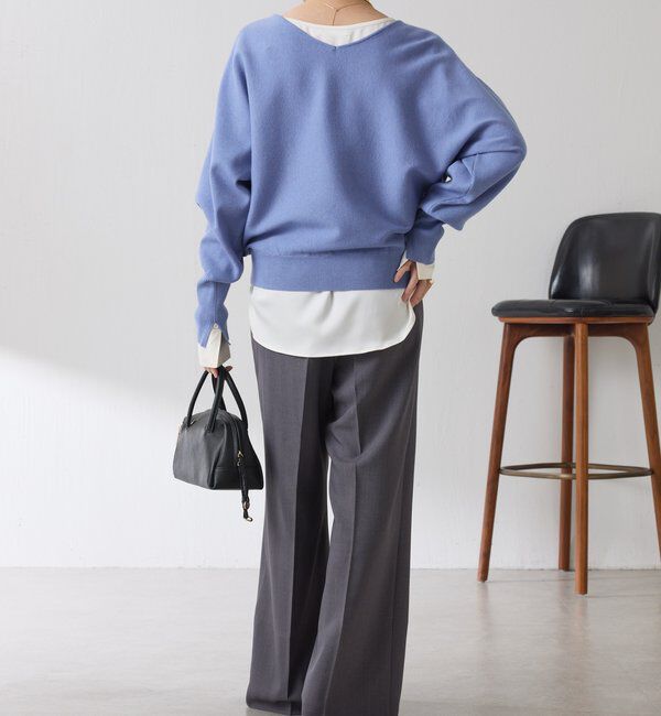  「袖リブ２WAYドルマンニット」|ニット・セーター|