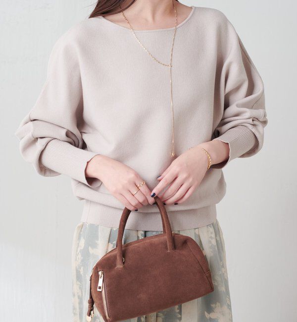  「袖リブ２WAYドルマンニット」|ニット・セーター|