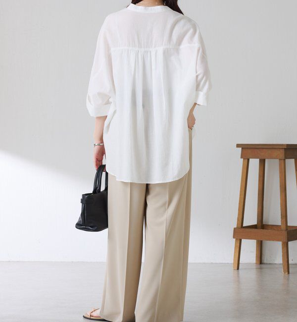  「【丈を変えられる】Q.anosライトデニムドルマンシャツ」|シャツ・ブラウス|
