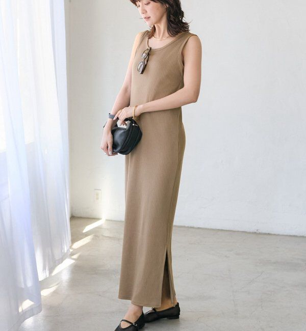  「予約【シリーズ累計販売数一万枚突破！】2WAYリブタンクワンピース」|ワンピース|モカ