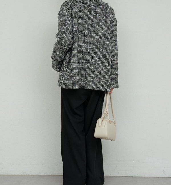  「【美シルエット】【手洗い可】タックワイドパンツ２」|チノ|