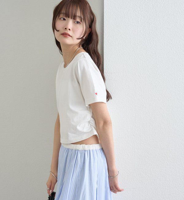  「バックロゴプリントちびTシャツ」|Tシャツ・カットソー|