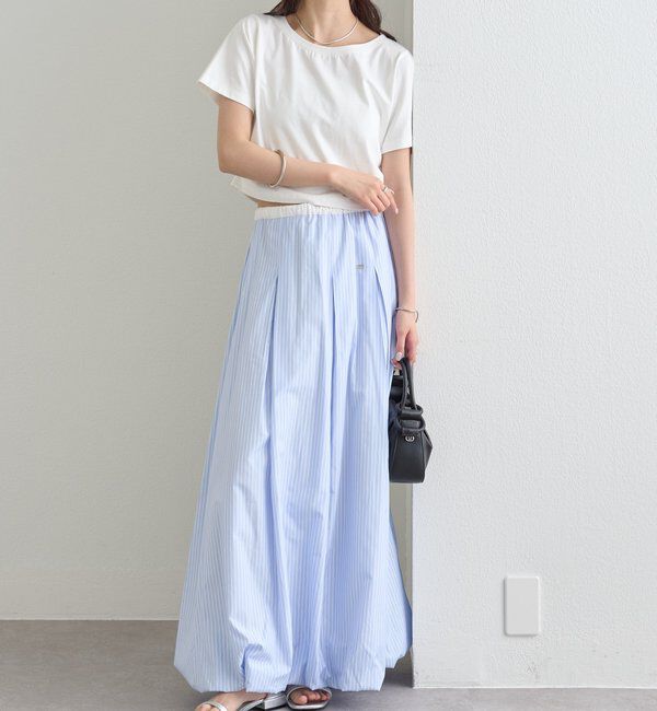  「ストライプバルーンスカート」|スカート|