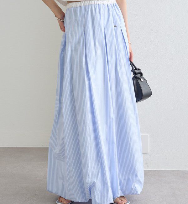  「ストライプバルーンスカート」|スカート|