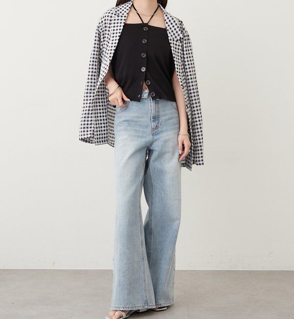  「ホルターニットタンクトップ」|キャミソール|