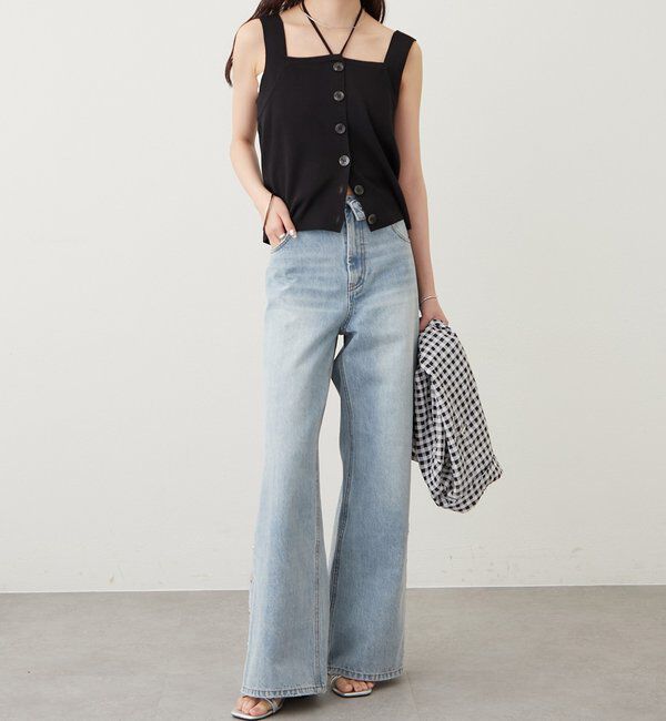  「ホルターニットタンクトップ」|キャミソール|