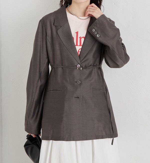  「ベルト付きシアージャケット」|その他|