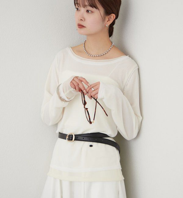  「レイヤードシアーロンT」|Tシャツ・カットソー|