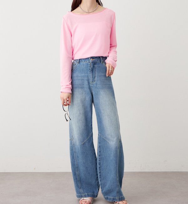  「レイヤードシアーロンT」|Tシャツ・カットソー|