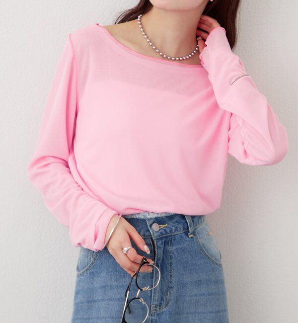  「レイヤードシアーロンT」|Tシャツ・カットソー|