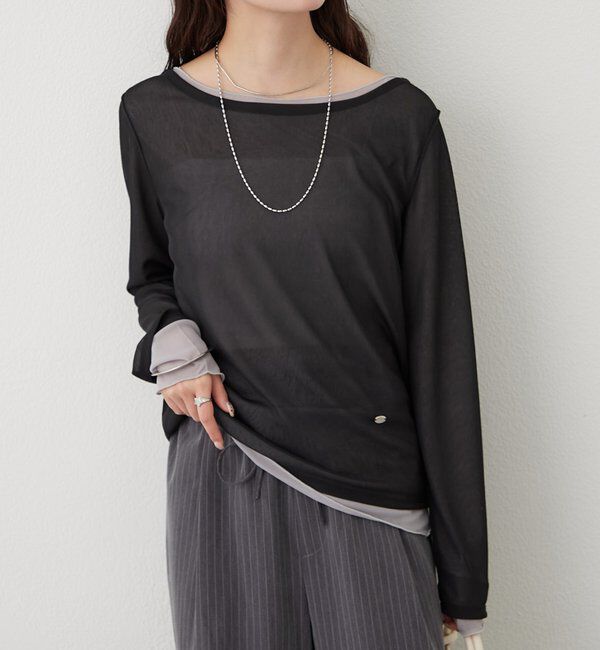  「レイヤードシアーロンT」|Tシャツ・カットソー|