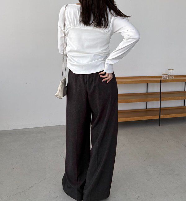  「ベア切替ギャザーT」|Tシャツ・カットソー|