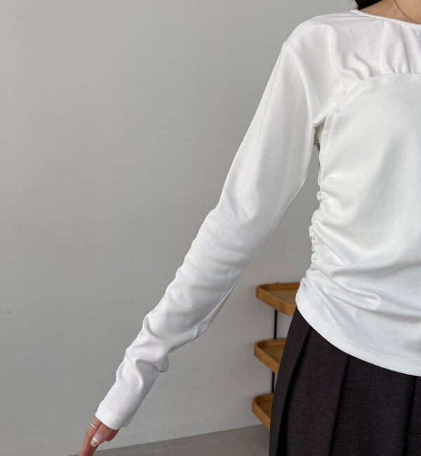  「ベア切替ギャザーT」|Tシャツ・カットソー|