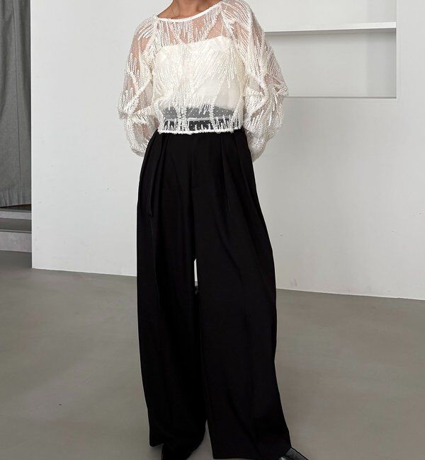  「【yuu企画】【サイズ展開あり】アシメウエストパンツ」|チノ|