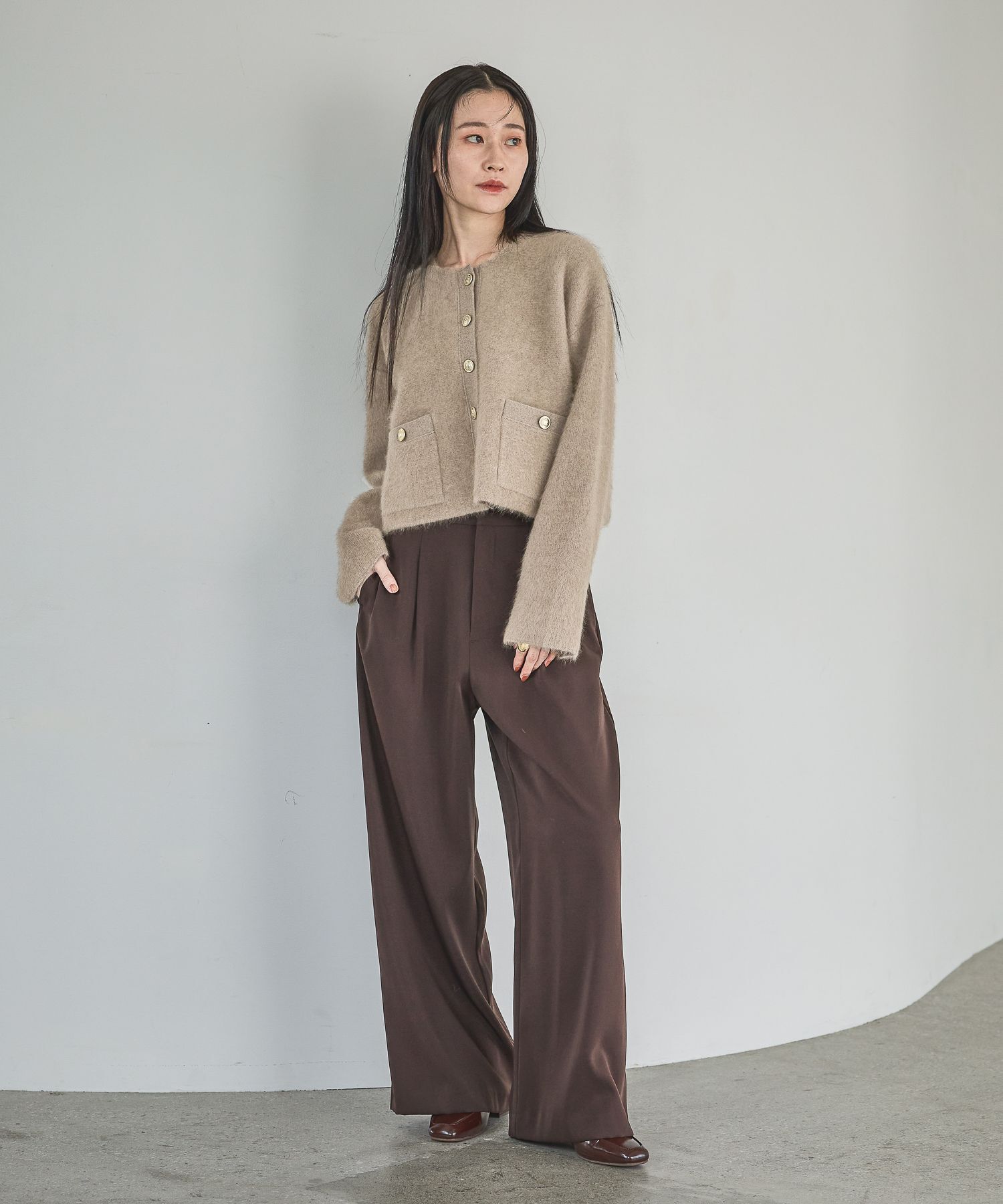 A part by 「【洗える】きれいめイージーストレートパンツ」|その他|