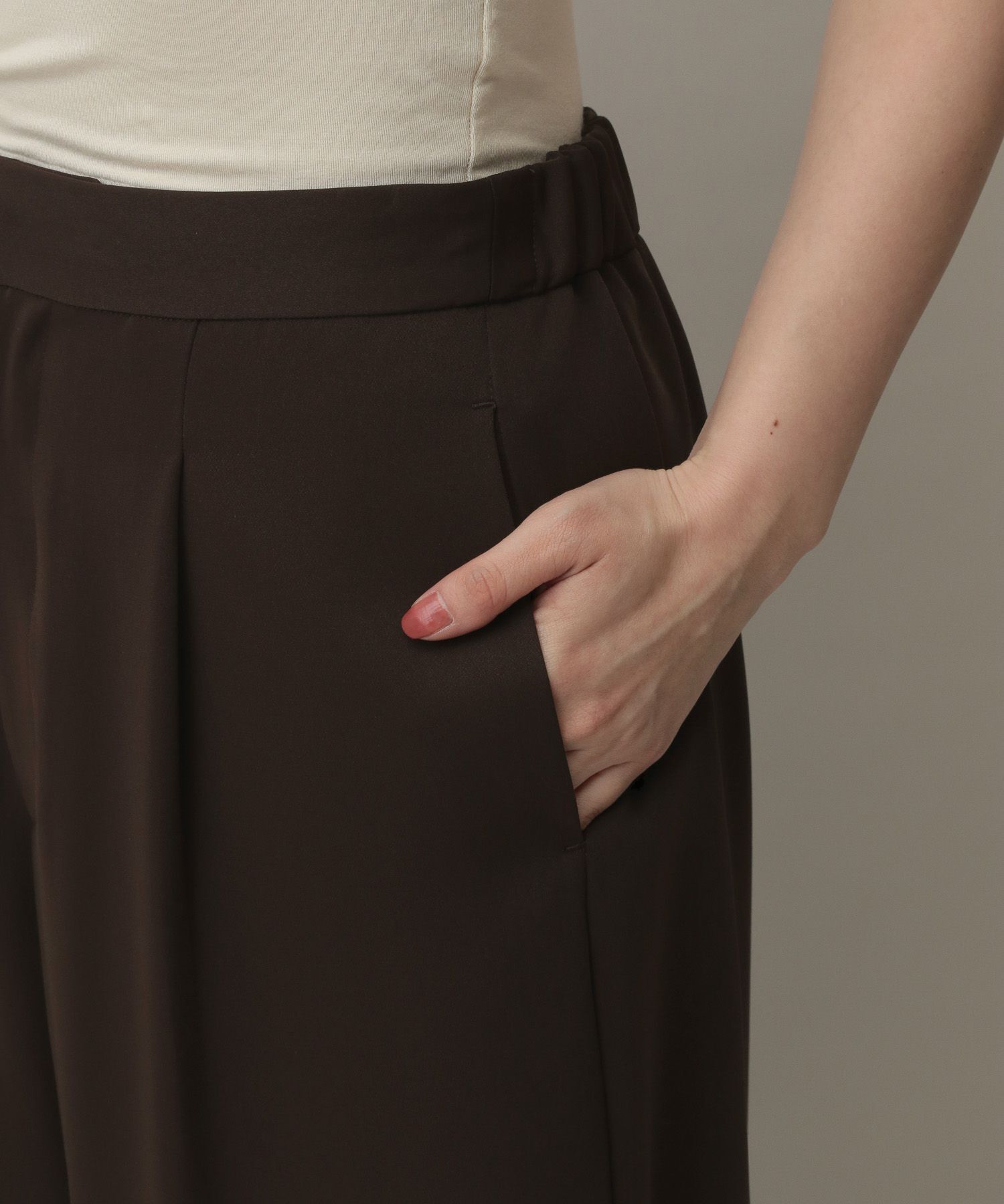 A part by 「【洗える】きれいめイージーストレートパンツ」|その他|