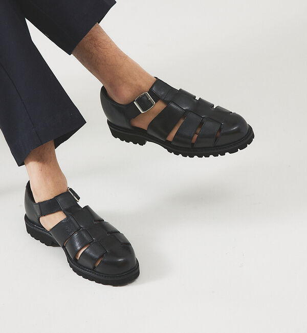 alfredoBANNISTER「ボリュームソール グルカサンダル / グルカシューズ」|サンダル|ブラック