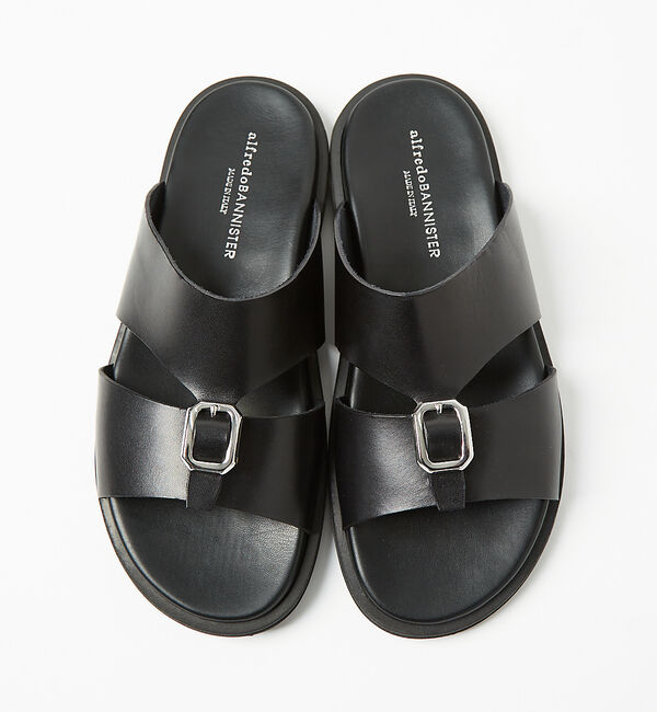 alfredoBANNISTER「レザー バックル サンダル」|サンダル|