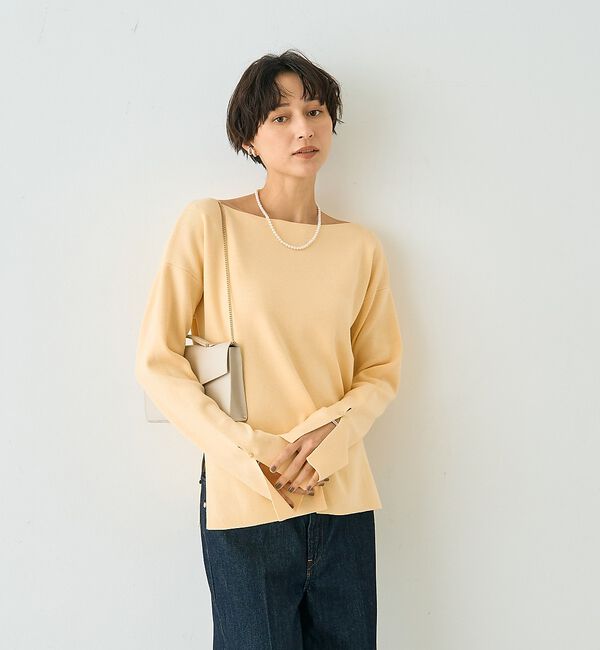 Rouge vif「スムーススリットニットプルオーバー」|ニット・セーター|