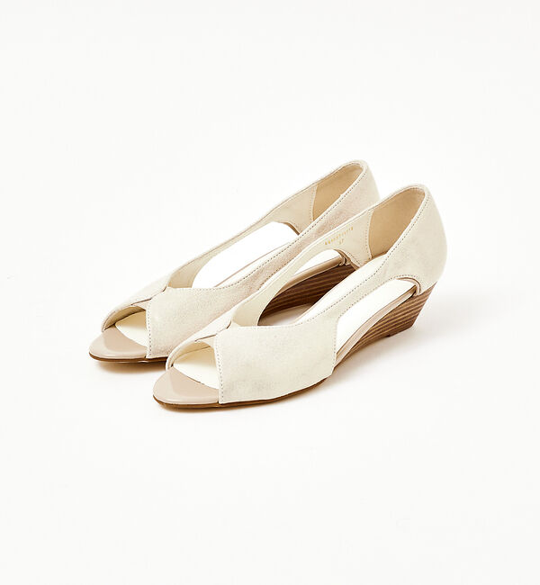 AU BANNISTER「【販売店舗限定】バタフライウェッジソールパンプス」|パンプス|ピンクゴールド