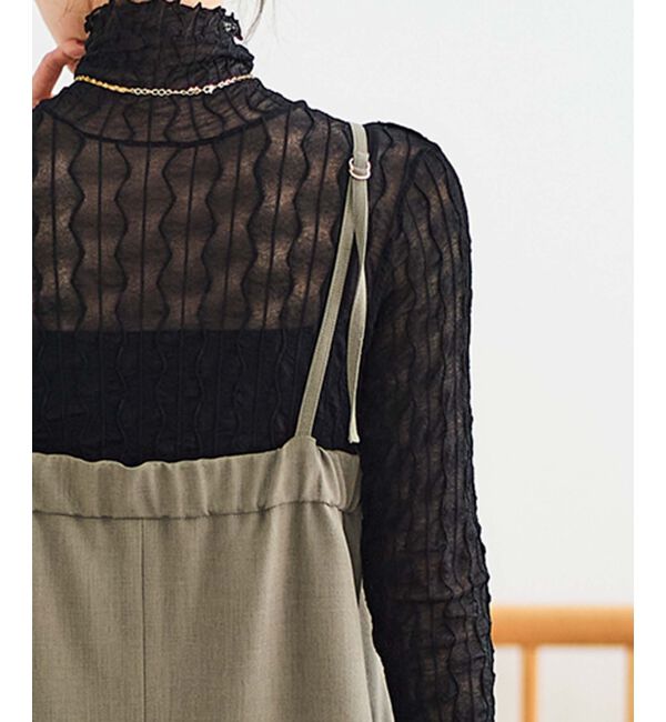  「《手洗い可能》ストレッチキャミジャンスカ」|ジャンパースカート|