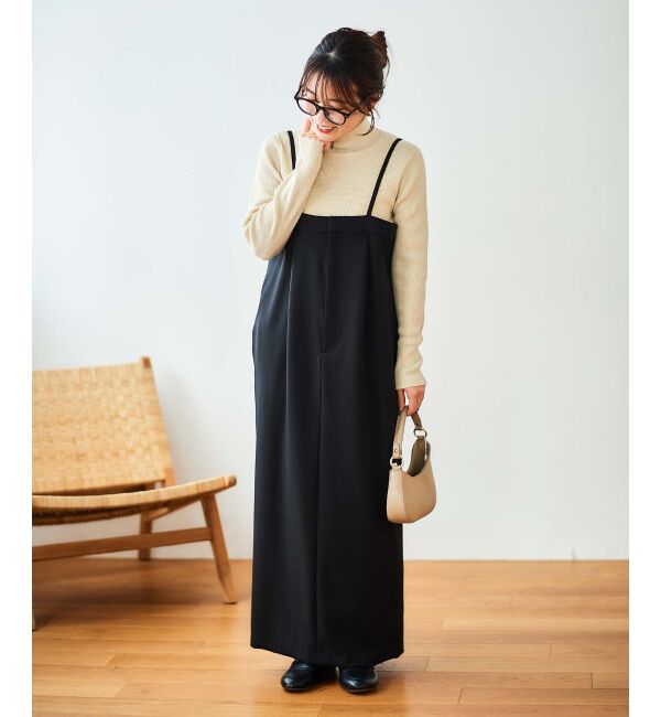  「《手洗い可能》ストレッチキャミジャンスカ」|ジャンパースカート|