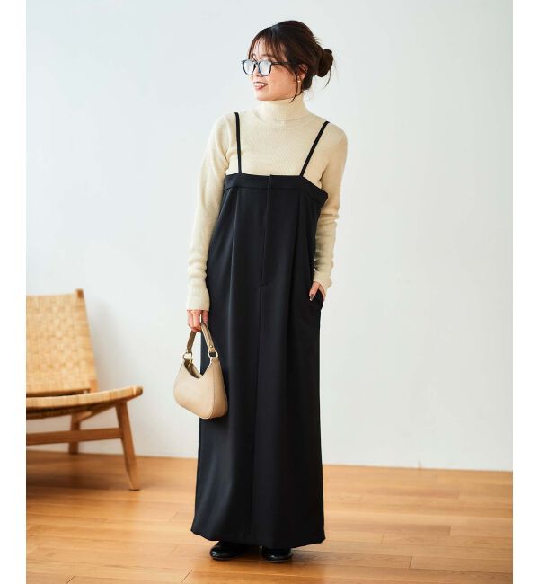  「《手洗い可能》ストレッチキャミジャンスカ」|ジャンパースカート|