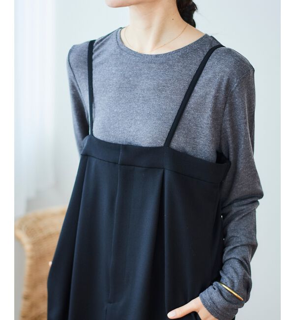  「《手洗い可能》ストレッチキャミジャンスカ」|ジャンパースカート|