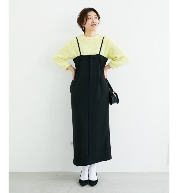  「《手洗い可能》ストレッチキャミジャンスカ」|ジャンパースカート|