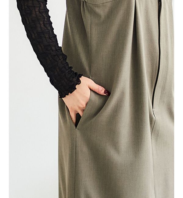  「《手洗い可能》ストレッチキャミジャンスカ」|ジャンパースカート|